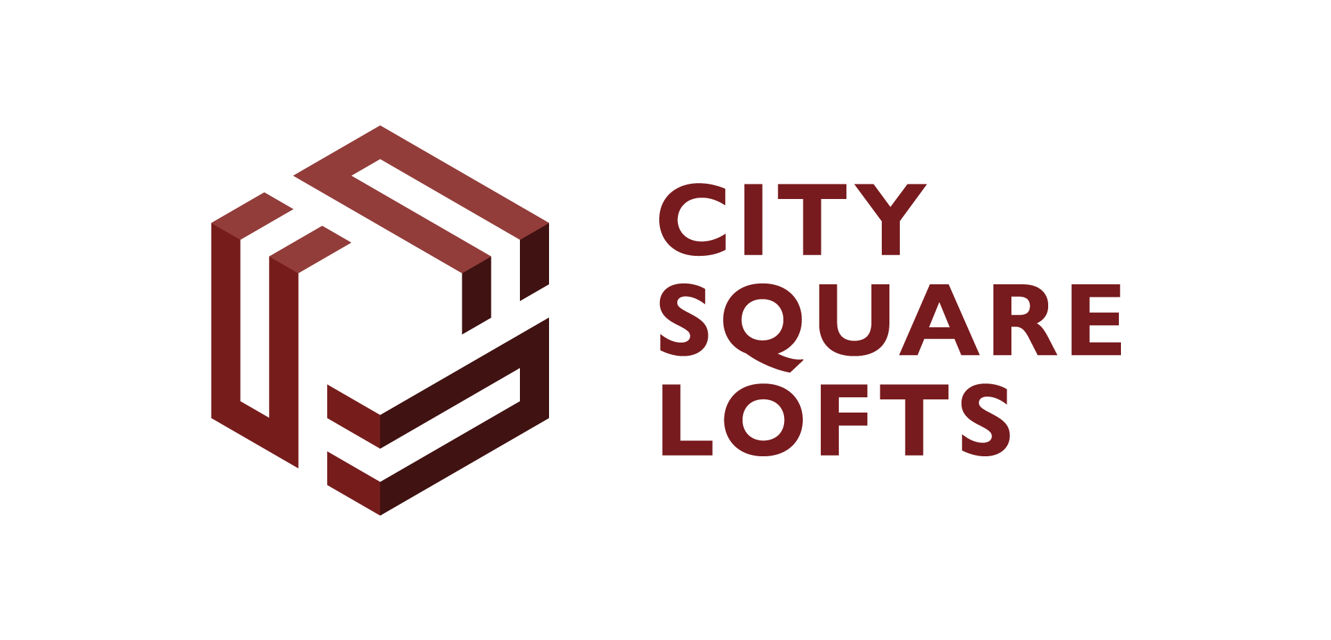 A logo with the text "CITY SQUARE LOFTS" next to it.
